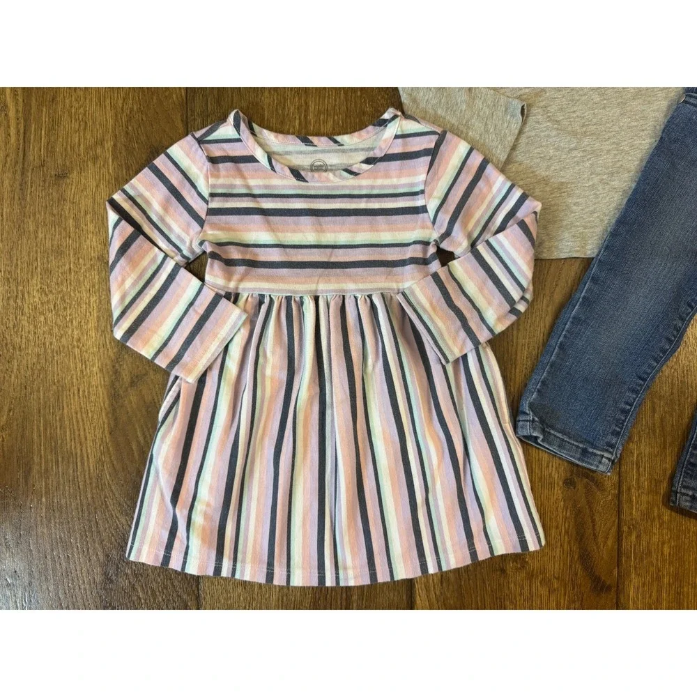Baby‎ Toddler Girl 18 Months Casual Dress L/S Shirts Pants Jeans Clothes Disney